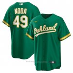 Maglia Baseball Uomo Oakland Athletics Ryan Noda Alternato Replica Verde