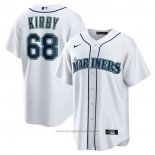 Maglia Baseball Uomo Seattle Mariners George Kirby Home Replica Bianco