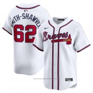 Maglia Baseball Uomo Atlanta Braves AJ Smith-shawver Home Limited Bianco