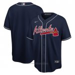 Maglia Baseball Uomo Atlanta Braves Big Tall Alternato Replica Blu