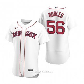 Maglia Baseball Uomo Boston Red Sox Hansel Robles Autentico Home Bianco