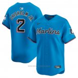 Maglia Baseball Uomo Miami Marlins Jazz Chisholm JR. Alternato Limited Blu