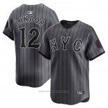 Maglia Baseball Uomo New York Mets Francisco Lindor 2024 City Connect Limited Grafito