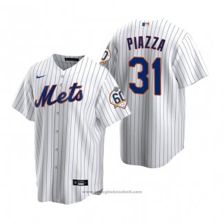 Maglia Baseball Uomo New York Mets Mike Piazza Replica Bianco