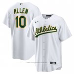 Maglia Baseball Uomo Oakland Athletics Nick Allen Home Replica Bianco