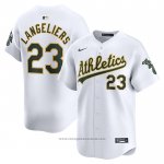 Maglia Baseball Uomo Oakland Athletics Shea Langeliers Home Limited Bianco