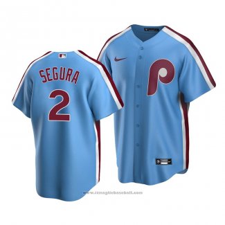 Maglia Baseball Uomo Philadelphia Phillies Jean Segura Cooperstown Collection Road Blu