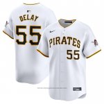 Maglia Baseball Uomo Pittsburgh Pirates Jason Delay Home Limited Bianco