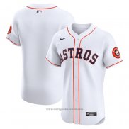 Maglia Baseball Uomo Houston Astros Home Vapor Premier Elite Patch Bianco