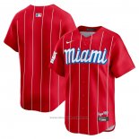 Maglia Baseball Uomo Miami Marlins City Connect Limited Rosso