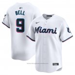 Maglia Baseball Uomo Miami Marlins Josh Bell Home Limited Bianco