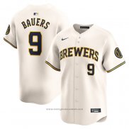 Maglia Baseball Uomo Milwaukee Brewers Jake Bauers Home Limited Crema