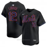Maglia Baseball Uomo New York Mets Francisco Lindor Alternato Limited Nero