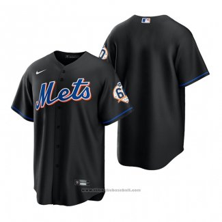 Maglia Baseball Uomo New York Mets Replica Nero