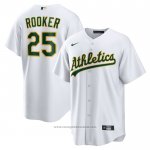 Maglia Baseball Uomo Oakland Athletics Brent Rooker Home Replica Bianco