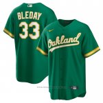 Maglia Baseball Uomo Oakland Athletics Jj Bleday Alternato Replica Verde