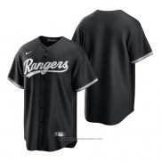 Maglia Baseball Uomo Texas Rangers Replica 2021 Nero