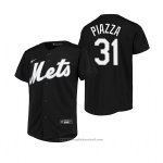 Maglia Baseball Bambino New York Mets Mike Piazza Replica Nero