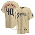 Maglia Baseball Uomo Arizona Diamondbacks Madison Bumgarner City Connect Replica Oro