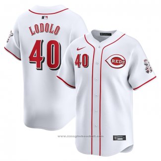 Maglia Baseball Uomo Cincinnati Reds Nick Lodolo Home Limited Bianco