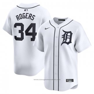 Maglia Baseball Uomo Detroit Tigers Jake Rogers Home Limited Bianco