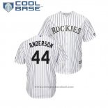 Maglia Baseball Uomo Rockies Tyler Anderson Cool Base Home Bianco