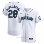 Maglia Baseball Uomo Seattle Mariners Anthony Desclafani Home Elite Bianco