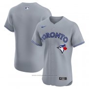 Maglia Baseball Uomo Toronto Blue Jays Road Elite Grigio